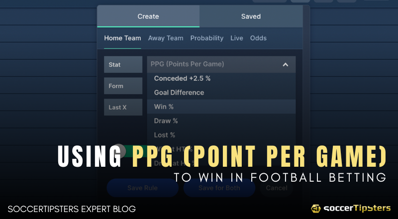 Using PPG (Point Per Game) To Win In Football Betting